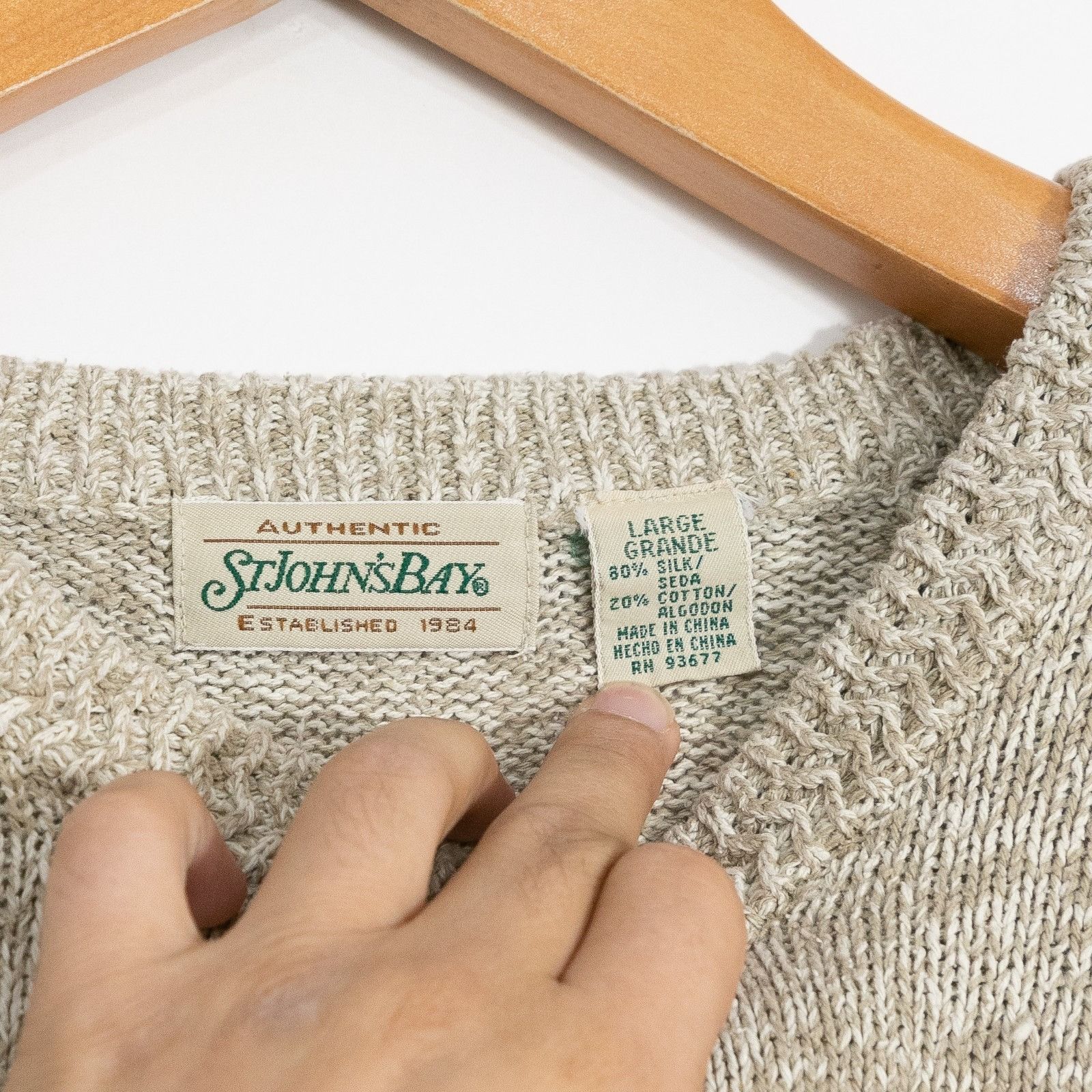 St. Johns Bay Vintage 90s St Johns Bay Fair Isle Cotton Sweater Large Size US L / EU 52-54 / 3 - 3 Thumbnail