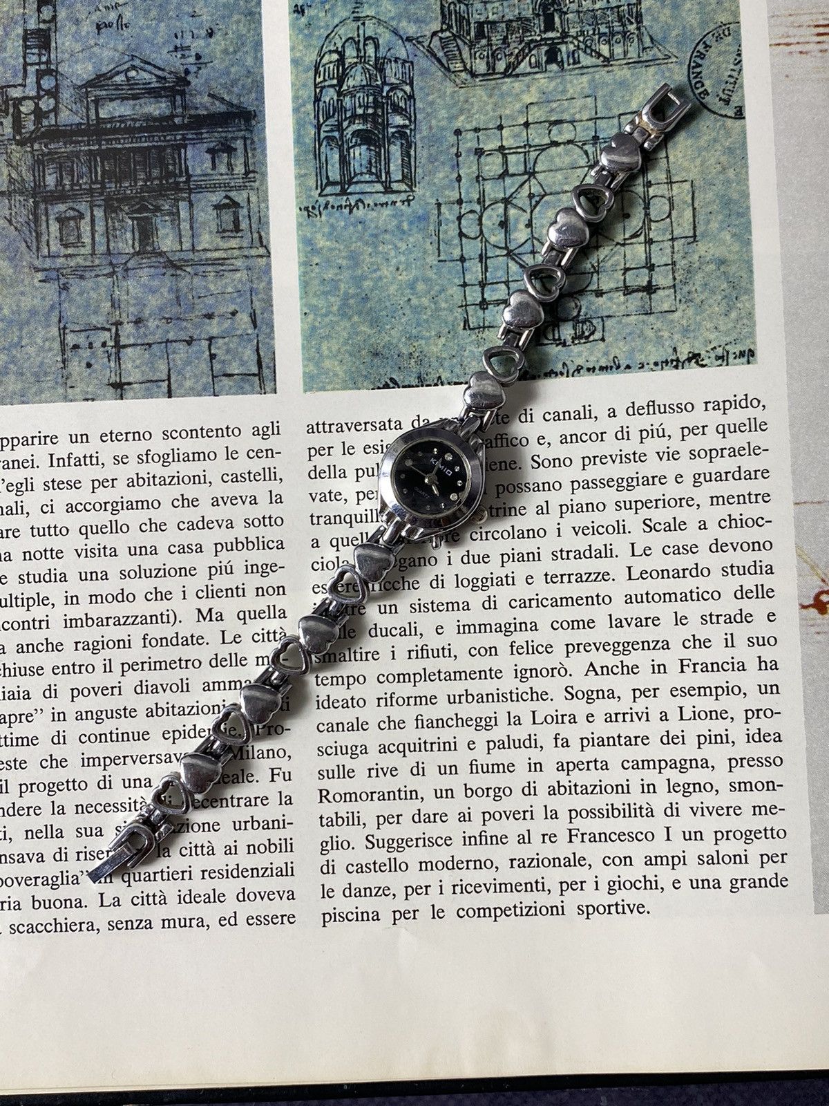 Jewelry KIMIO Quartz Watch. Heart Bracelet Size ONE SIZE - 3 Thumbnail