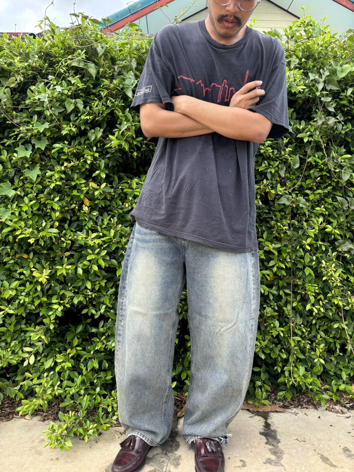 If Six Was Nine Rare DEEP SENSE Design Baggy Denim Blue Jeans Size US 34 / EU 50 - 10 Thumbnail