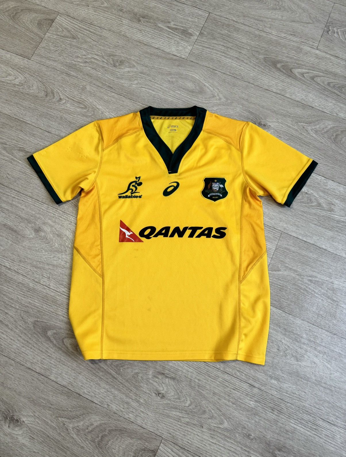 Canterbury of New Zealand 🔷Vintage Rugby ASICS Australia Jersey🔷 Size US M / EU 48-50 / 2 - 1 Thumbnail