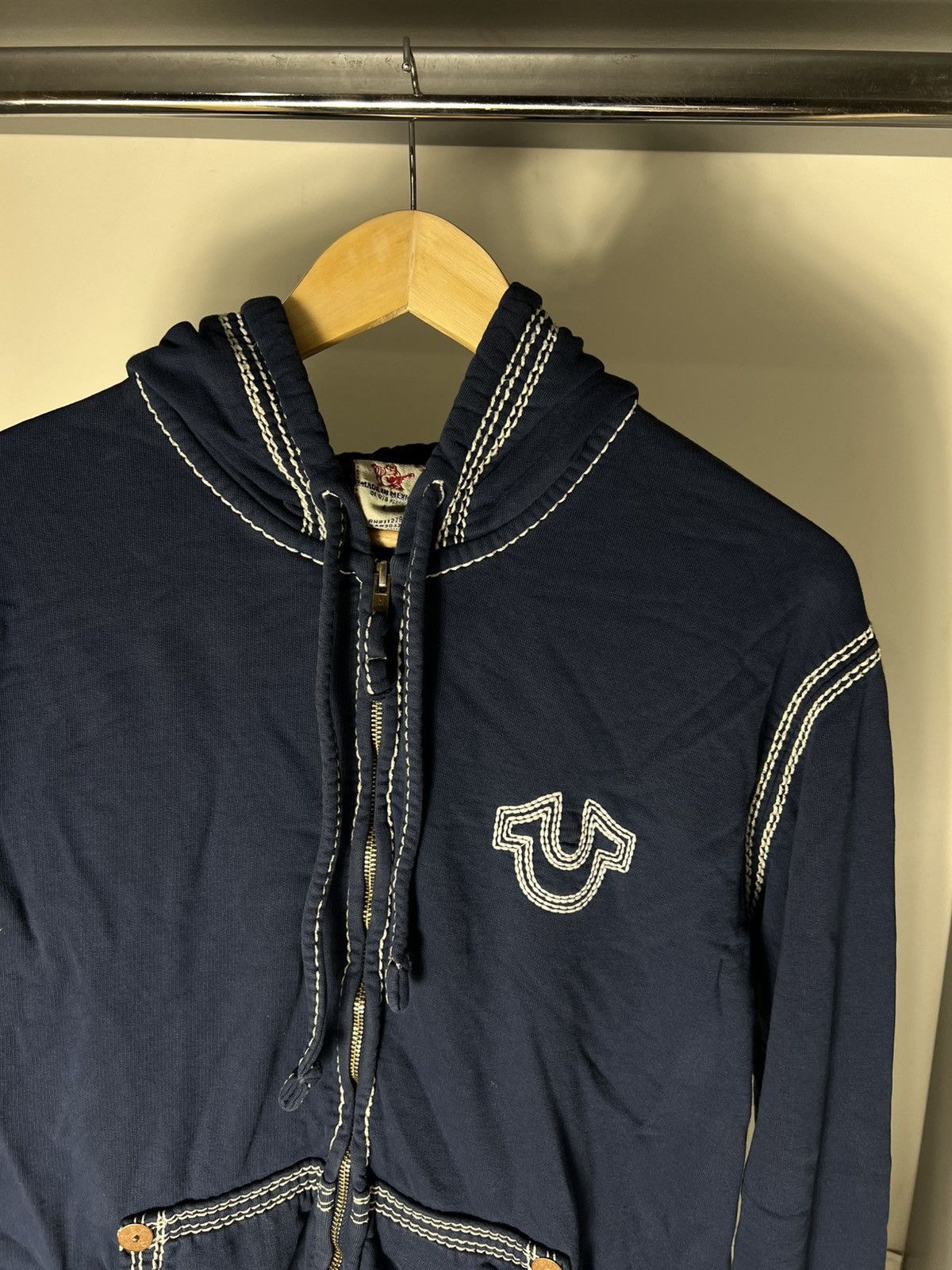 True Religion VINTAGE TRUE RELIGION ZIP HOODIE DESIGNER JAPAN STYLE Y2K Size US L / EU 52-54 / 3 - 13 Thumbnail