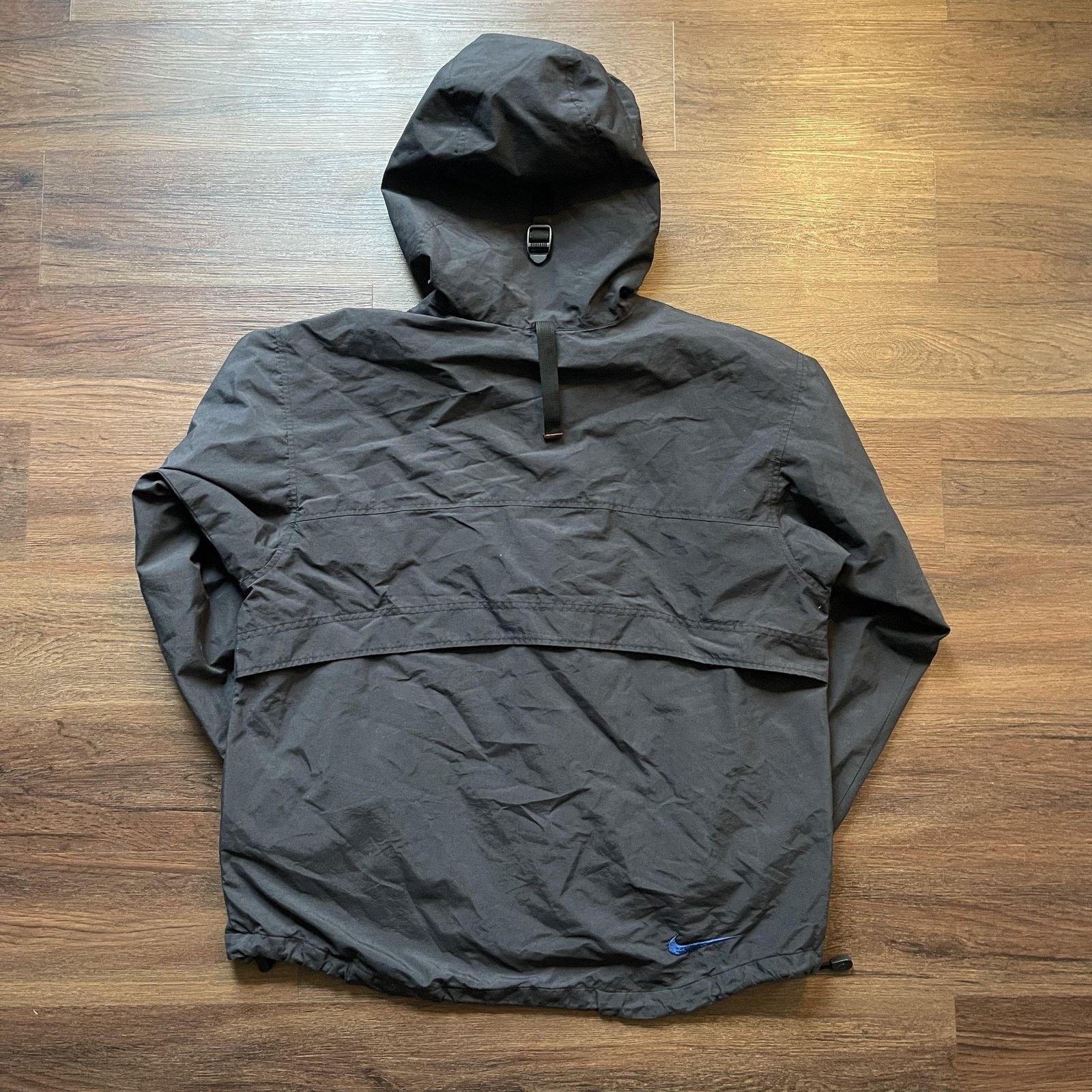 Nike Nike Jacket Mens Small Black Windbreaker Hooded Nylon Zip Size US S / EU 44-46 / 1 - 13 Thumbnail