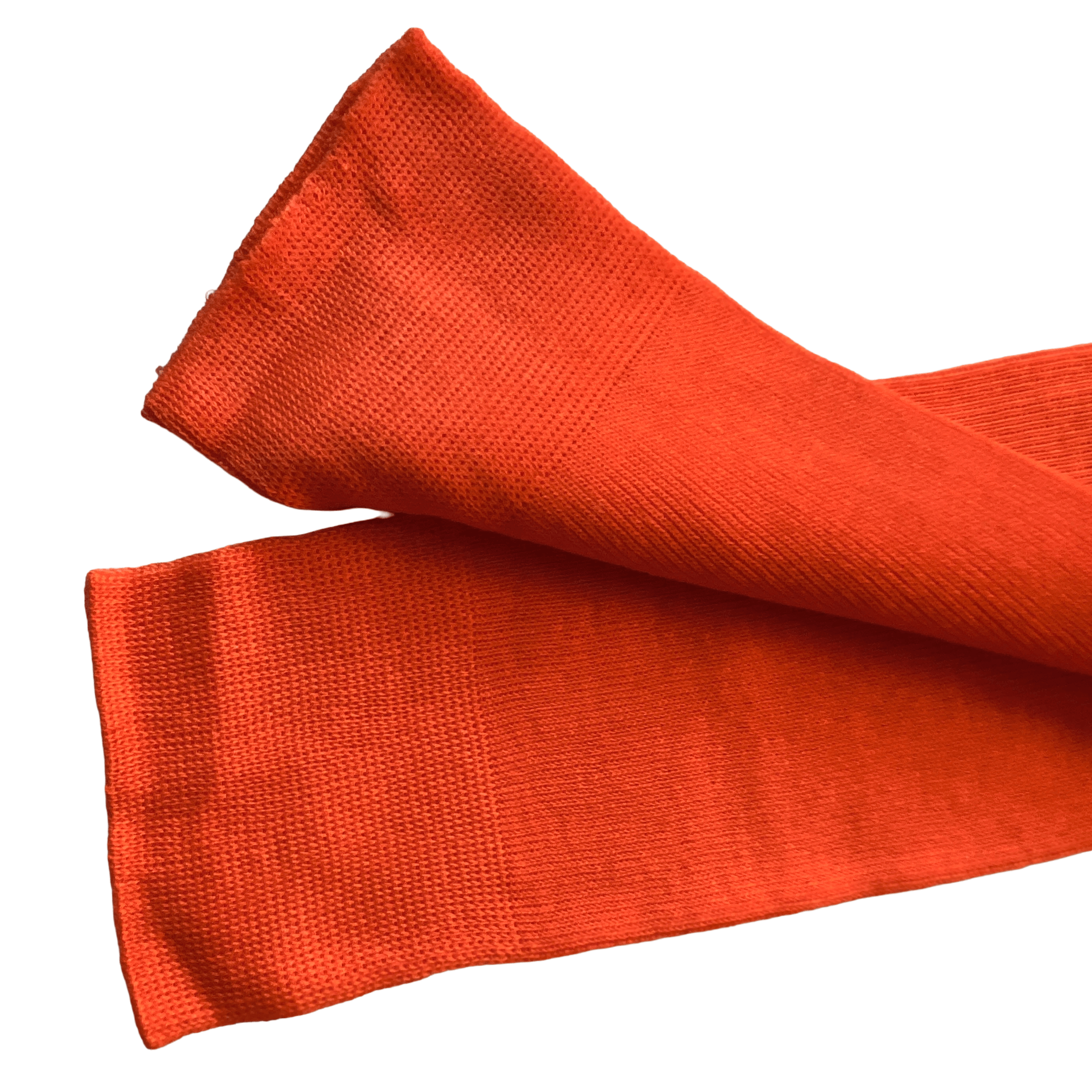 Charvet CHARVET MENS ORANGE RIBBED KNEE HIGH TROUSER DRESS SOCKS Size ONE SIZE - 2 Thumbnail