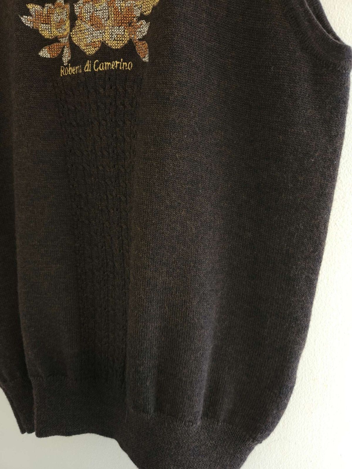 Roberta di Camerino × Vintage Vintage 100%Merino Superwash Wool Embroidery Vest By Roberta Size M / US 6-8 / IT 42-44 - 7 Thumbnail