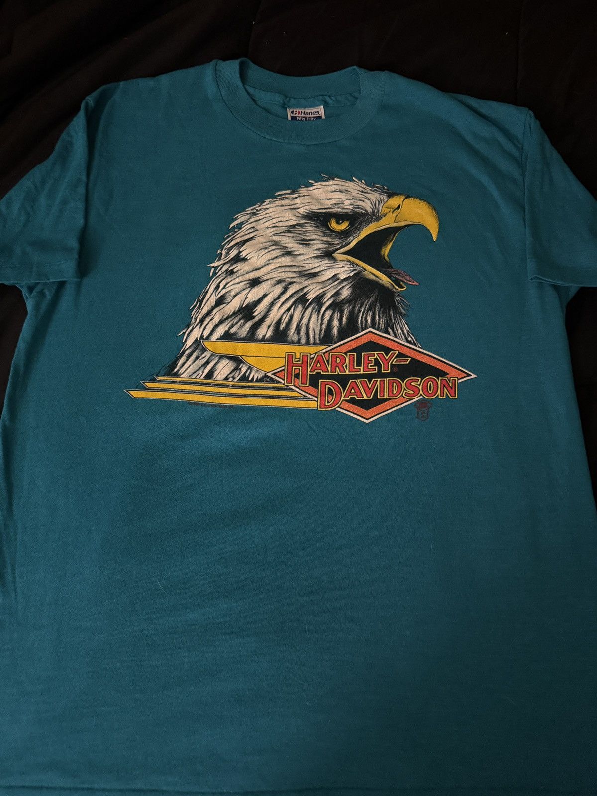 Vintage Vtg 1986 Harley Davidson, Screaming Eagle, XL Size US XL / EU 56 / 4 - 1 Thumbnail