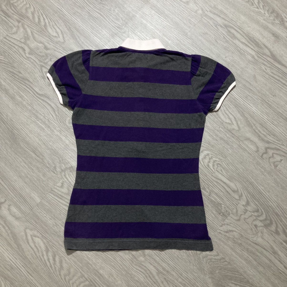 Burberry Vintage Burberry Blue Label Women Polo Tee Stripe Luxuruy Size XS / US 0-2 / IT 36-38 - 11 Thumbnail