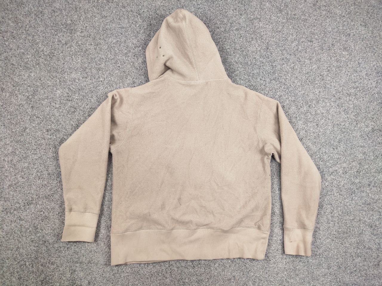 Gotcha Vintage 90's Gotcha Beige Fleece Zip Logo Pocket Hoodie Size US L / EU 52-54 / 3 - 14 Thumbnail