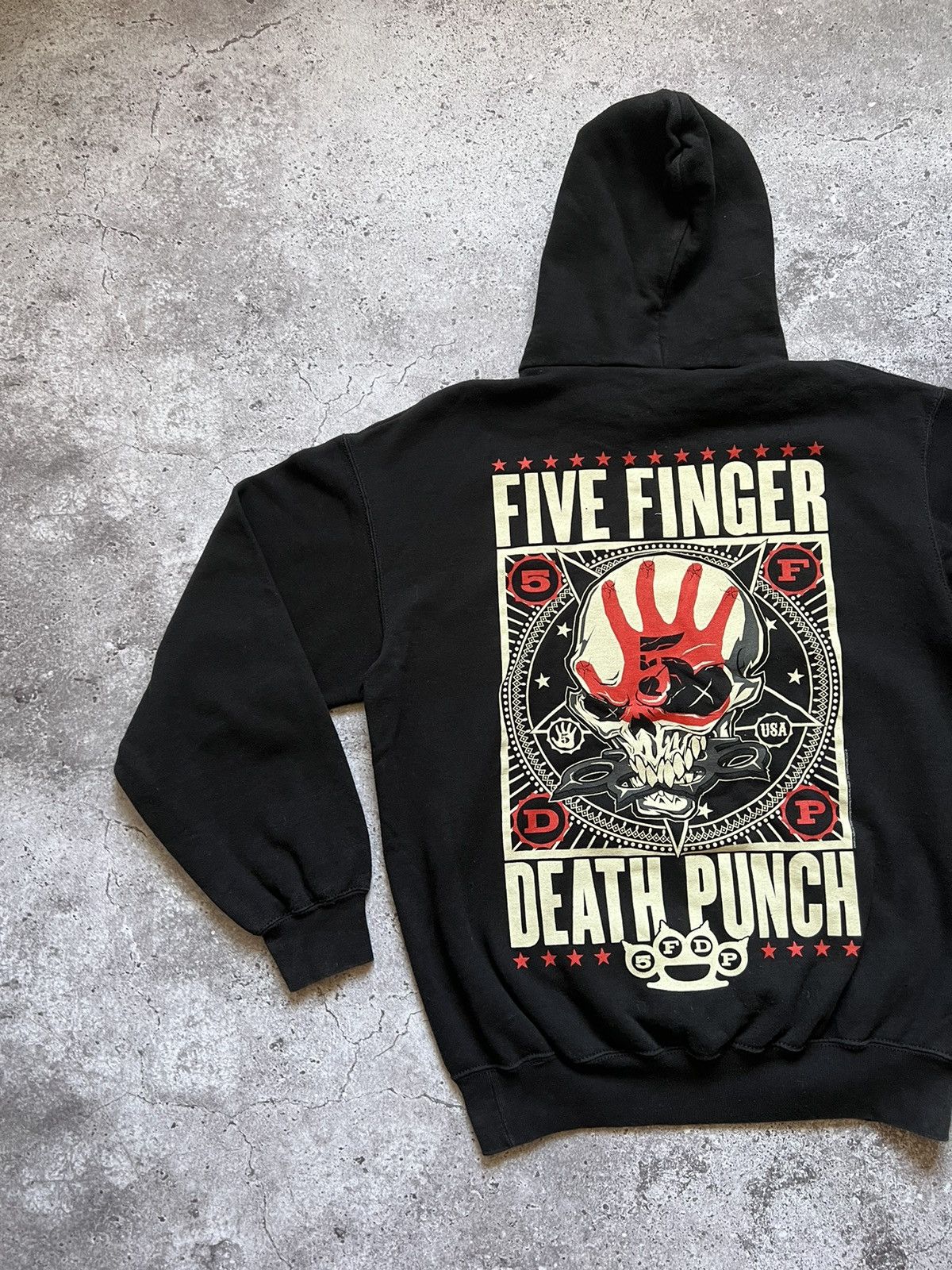 Band Tees × Vintage Five Finger Death Punch Hoodie Metal Band Size US M / EU 48-50 / 2 - 10 Thumbnail