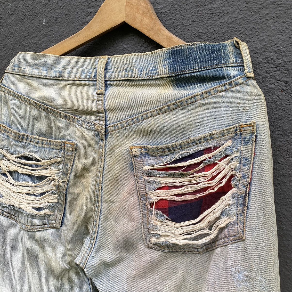 Vintage THRASHED Vintage Distressed Punk ERD GRUNGE LGB JEANS Size US 31 - 3 Thumbnail