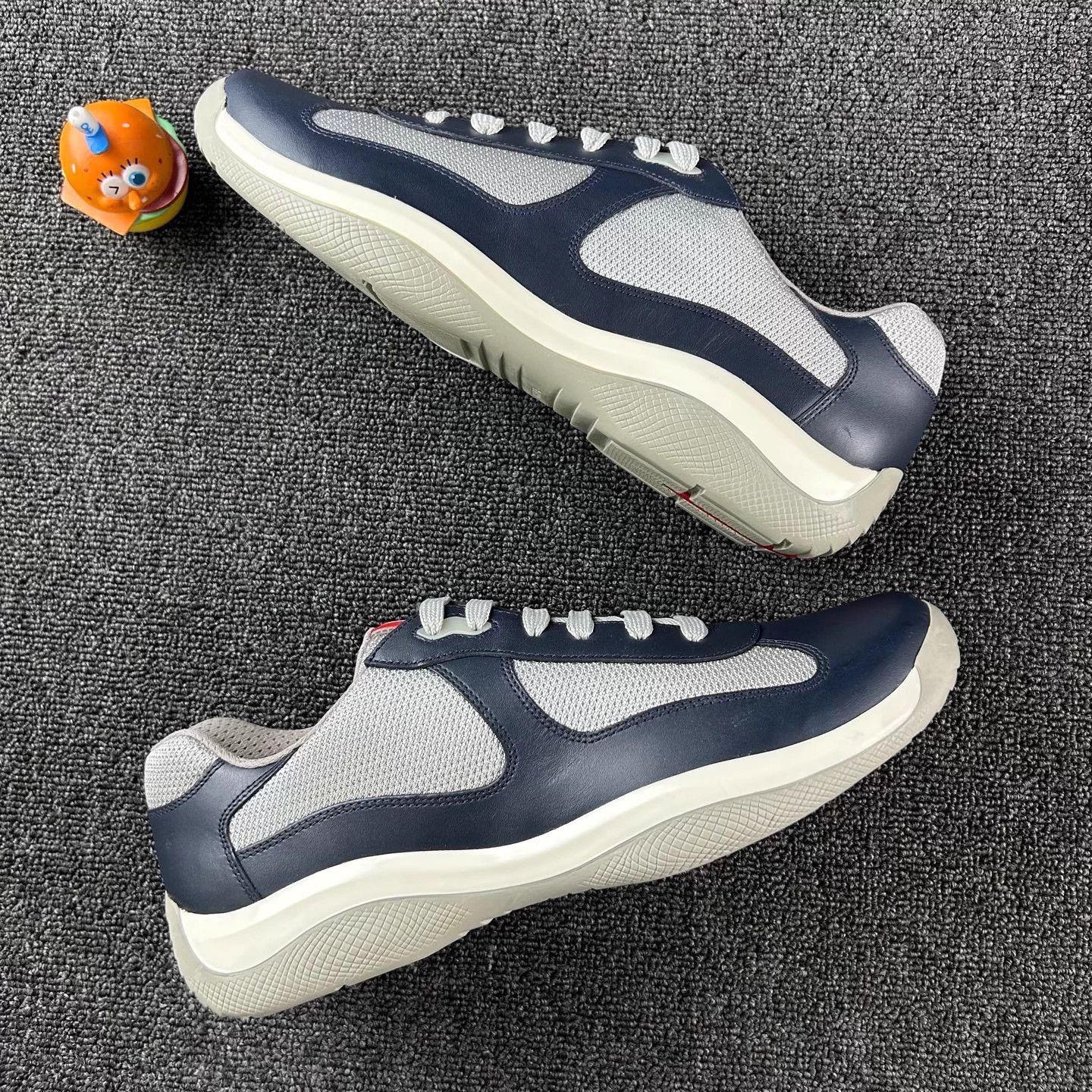 Prada Prada trendy casual sneakers blue gray colorblock Size US 10 / EU 43 - 4 Thumbnail