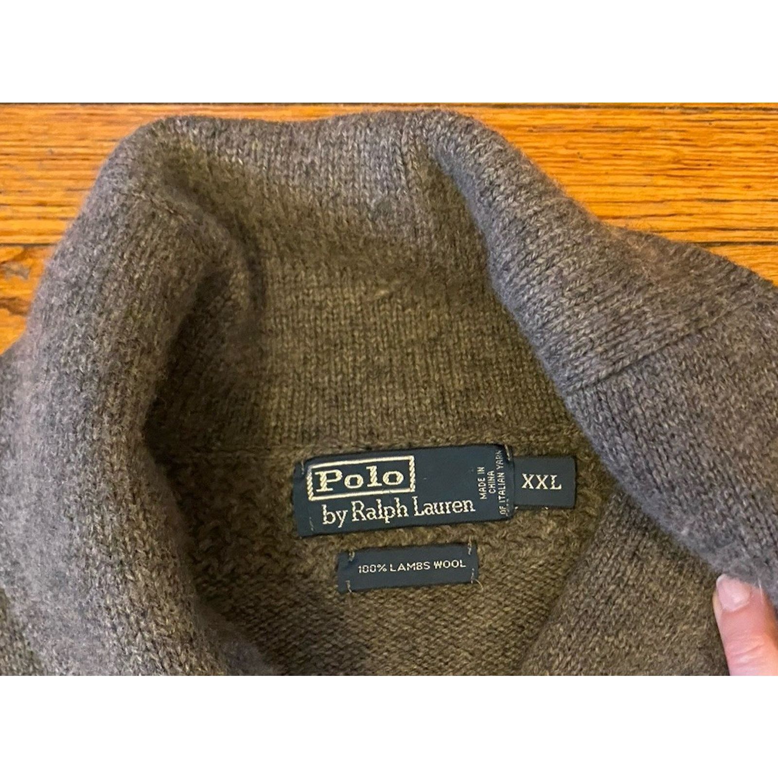 Ralph Lauren Polo Ralph Lauren gray quarter-zip sweater wool Men’s XXL Size US XXL / EU 58 / 5 - 2 Thumbnail