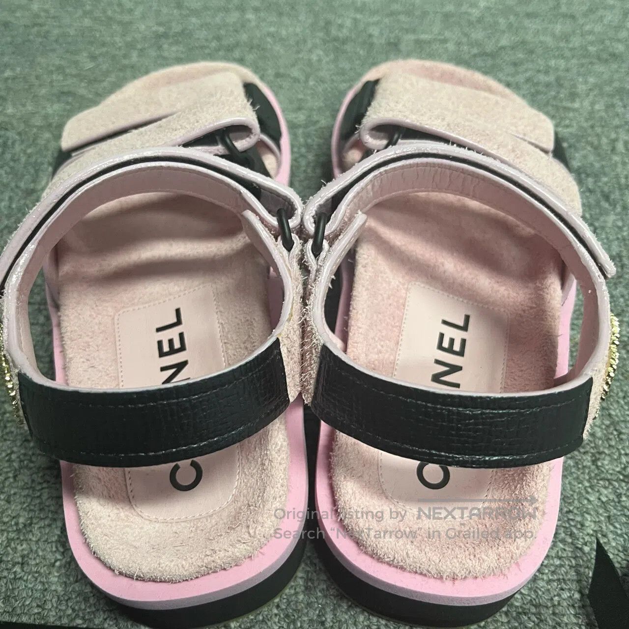 Chanel Chanel Solid-color Velcro sandals| Size US 5.5 / IT 35.5 - 3 Thumbnail