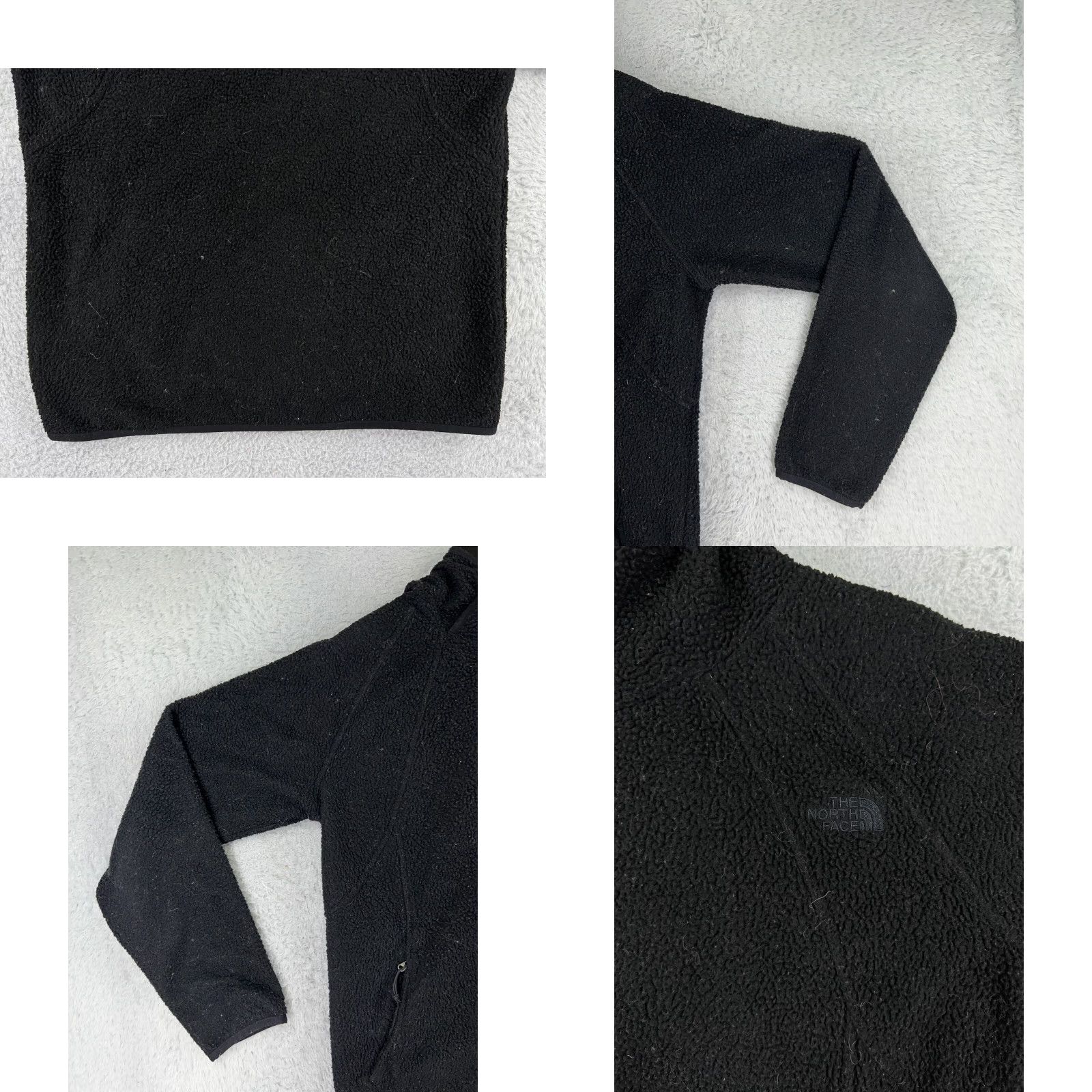 The North Face The North Face Sweater Womens Large Black Hooded Pullover 100% Polyester Fleece Crew Neck Long Sleeve Casual Logo Insulated Fall Winter L Womens Size L / US 10 / IT 46 - 8 Thumbnail