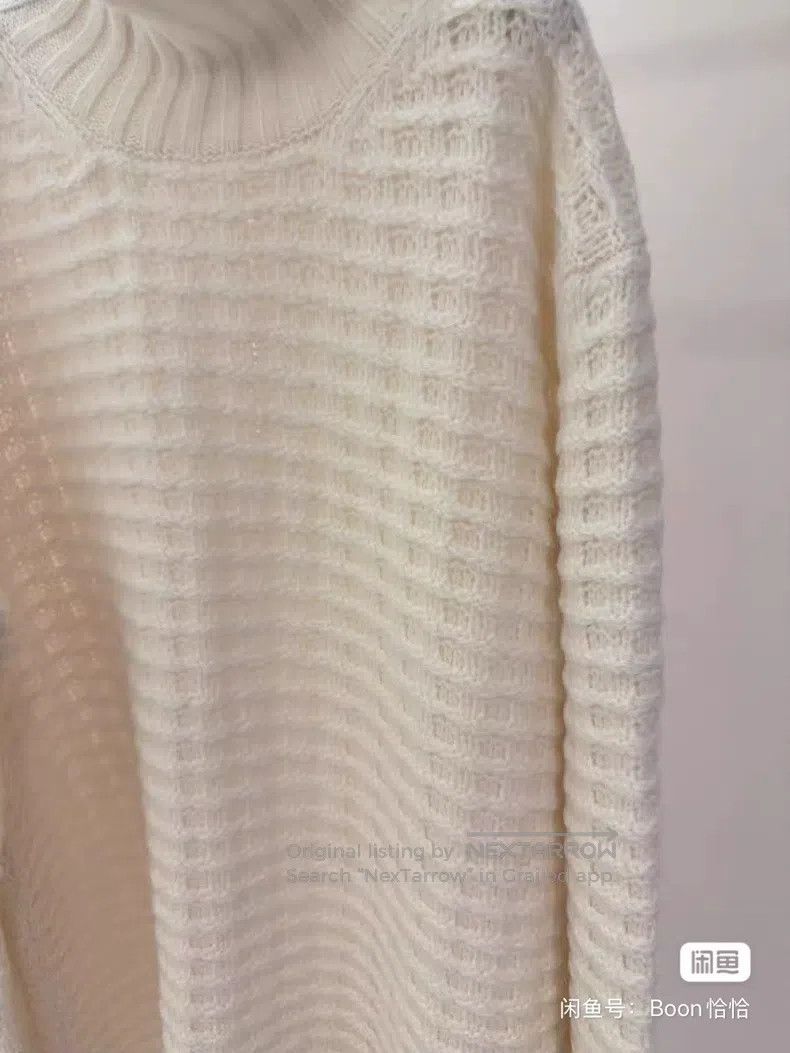 Loro Piana LORO PIANA Knitted sweater in high collar Size L / US 10 / IT 46 - 5 Thumbnail