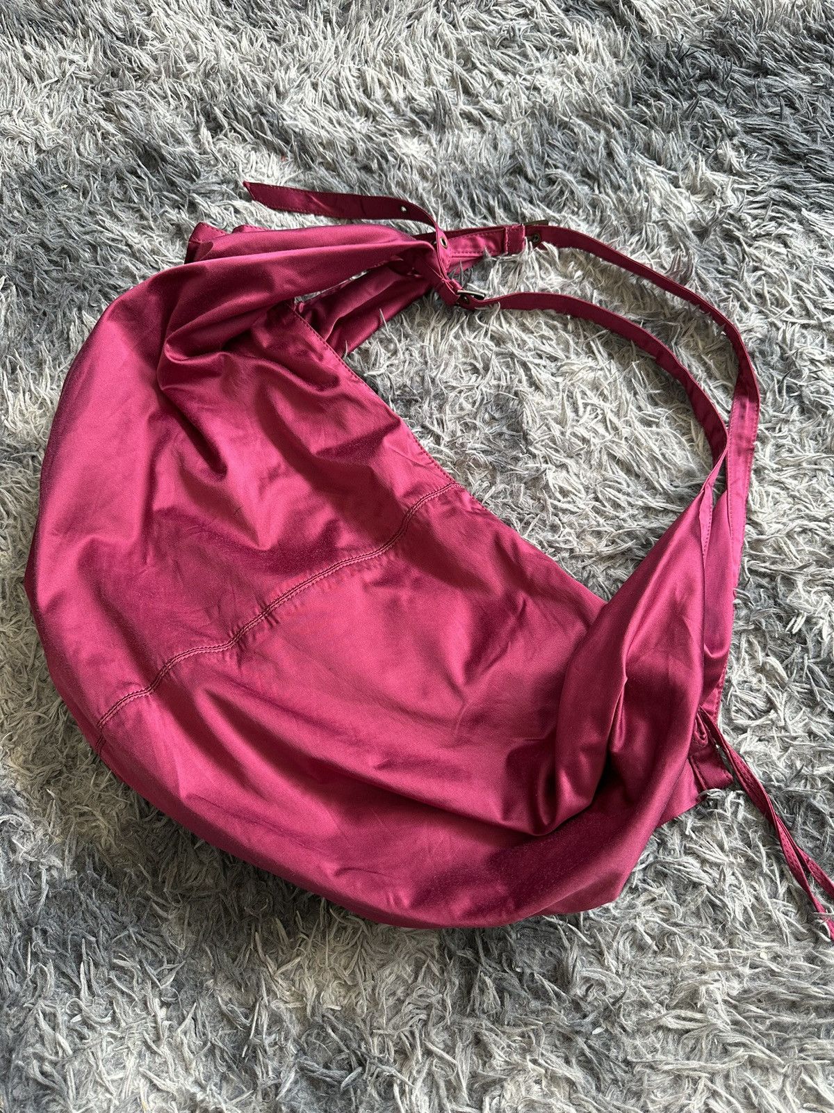 Japanese Brand 00's And A Japan 2 way cotton burgundy bag Size ONE SIZE - 17 Thumbnail