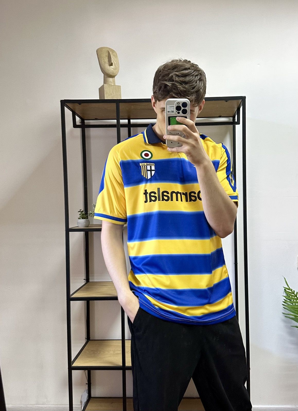 Champion AC Parma #7 Fuser 1999-00 Home Jersey Football Shirt Soccer Size US XXL / EU 58 / 5 - 18 Thumbnail