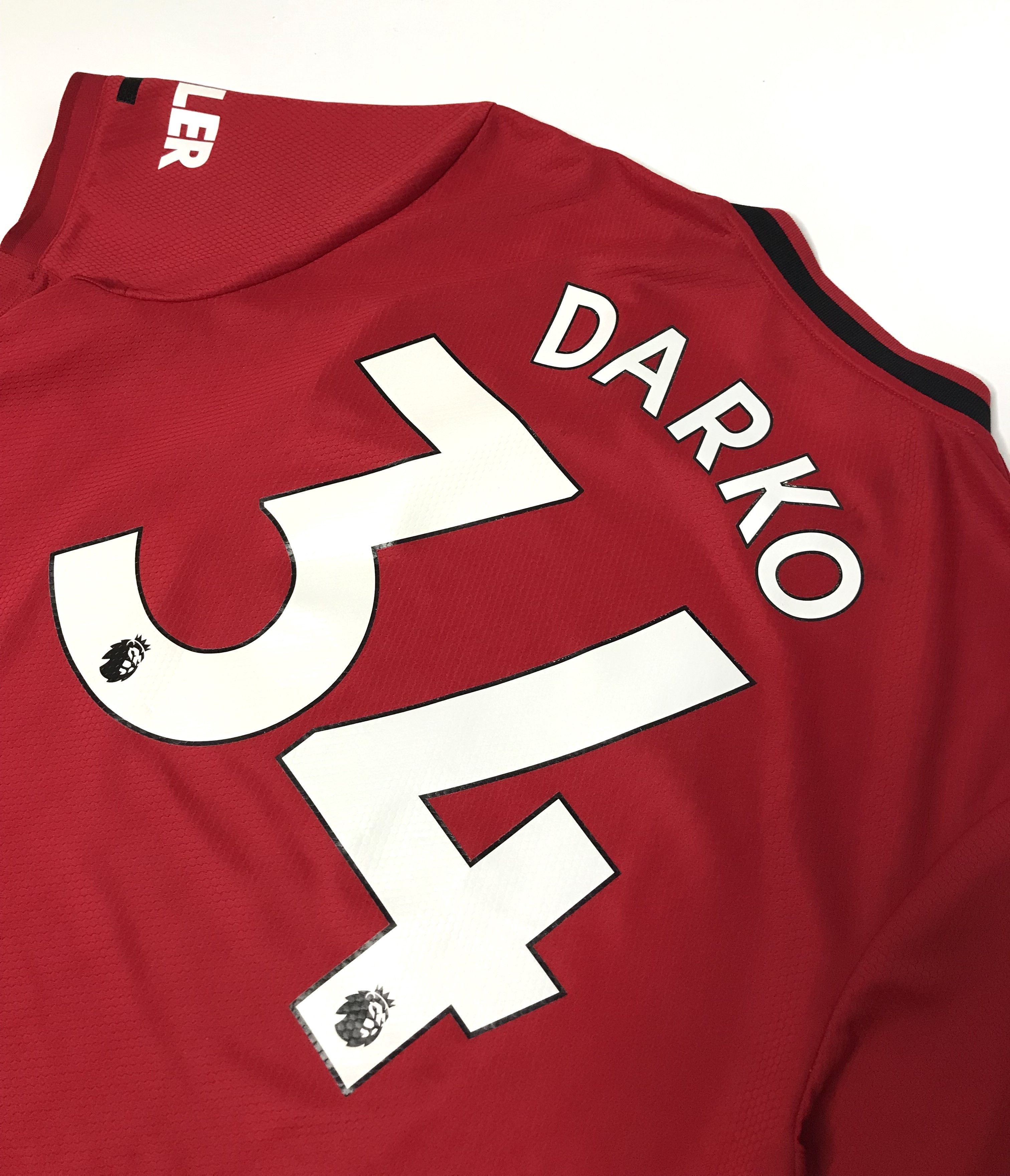 Adidas Manchester United 2019-20 Adidas Home Shirt Custom #34 Darko Size US L / EU 52-54 / 3 - 8 Thumbnail