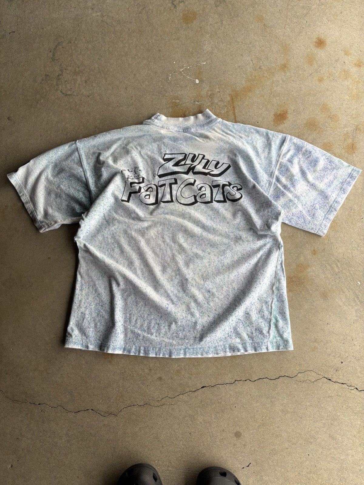 Other Vintage 90s Zulu Fatcats Surf Boxy Dyed Thick Neck Tee Size US L / EU 52-54 / 3 - 1 Thumbnail