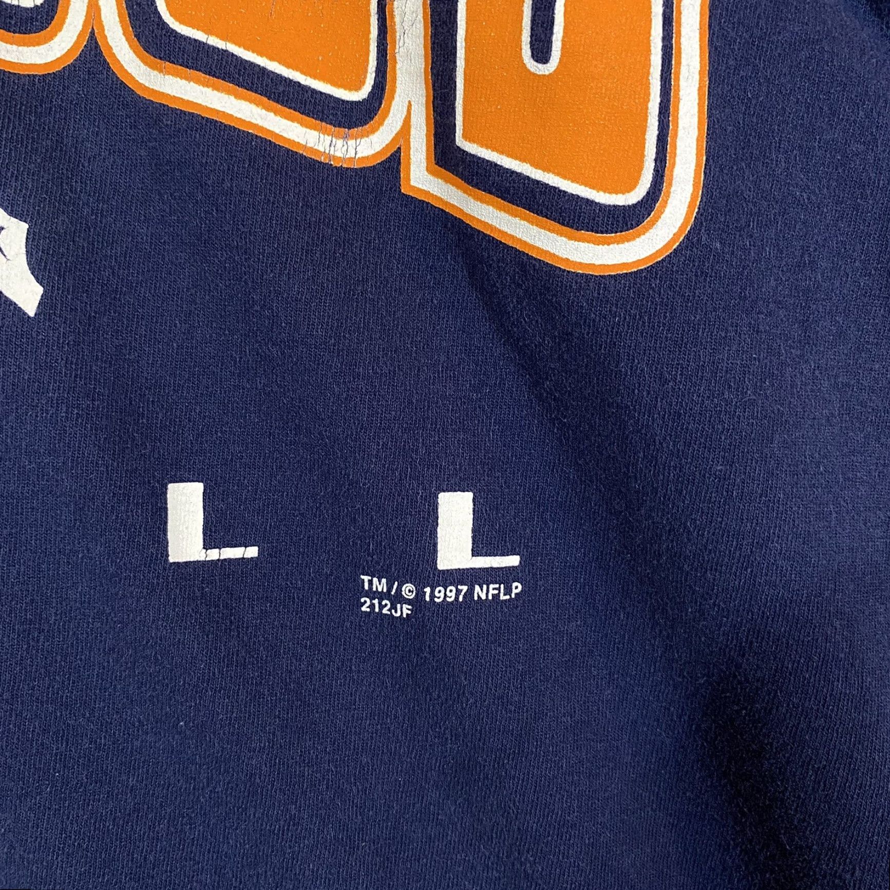 Riddell VINTAGE Denver Broncos Shirt Football 1997 Riddell Made in USA Blue Mens Large T-Shirt Football Fan Gear Mens Large Blue Size US L / EU 52-54 / 3 - 4 Thumbnail