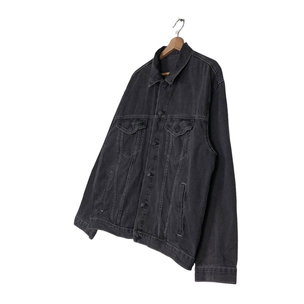 Vintage 📌Vintage Trucker Denim Jacket Biker Gu Japan Issey Miyake Size US L / EU 52-54 / 3 - 3 Thumbnail