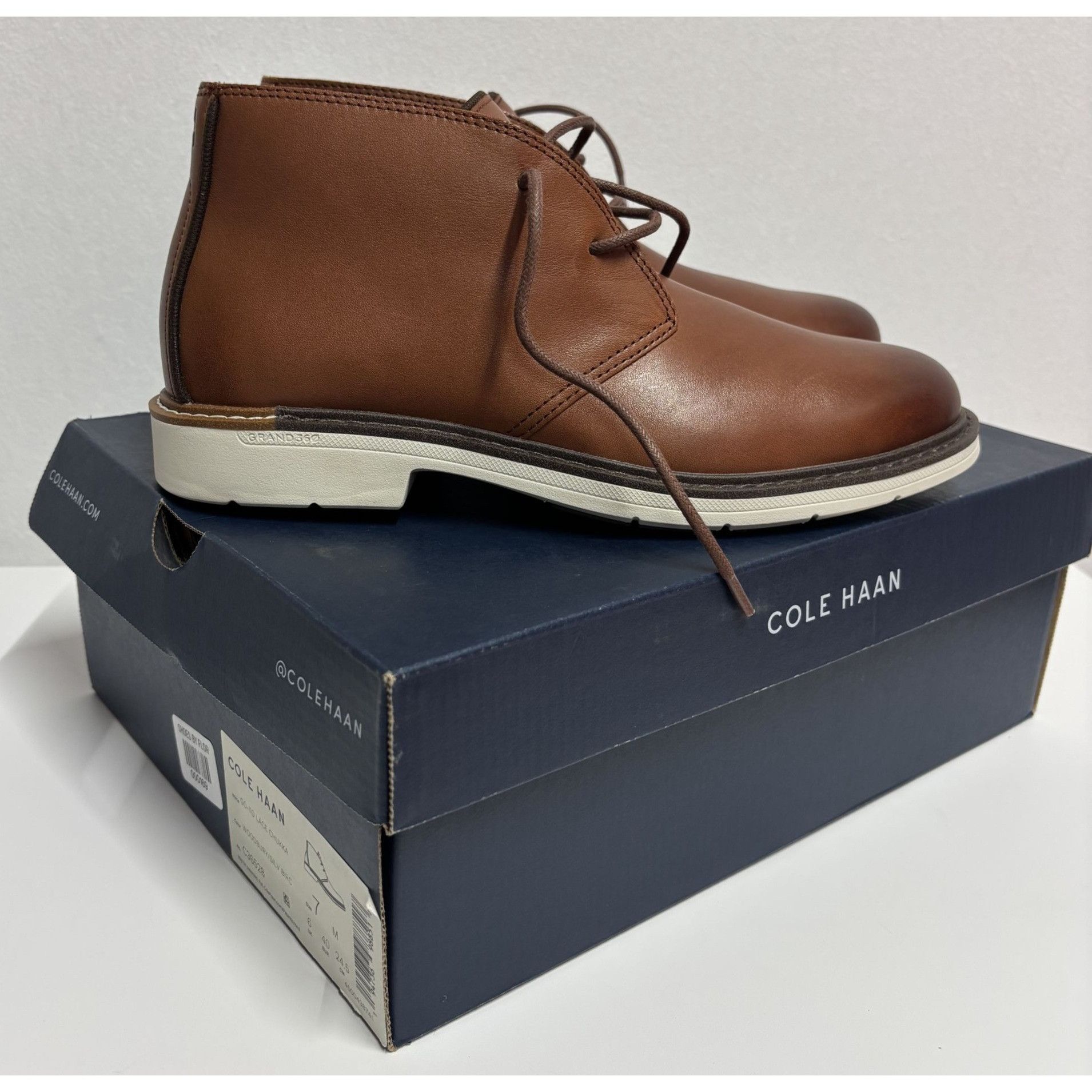 Cole Haan COLE HAAN / Go To Lace Chukka / Woodbury / Leather / Boots Size US 7 / EU 40 - 8 Thumbnail