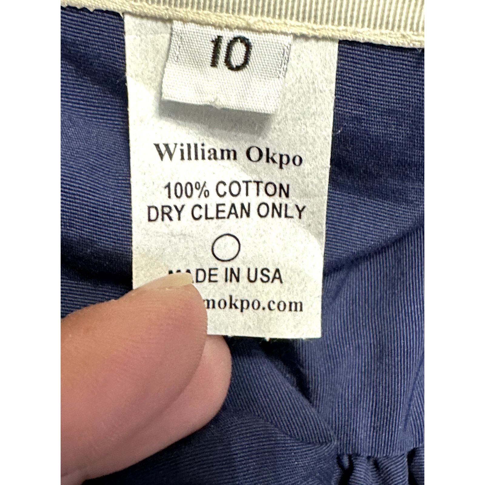 Other William Okpo Bra Top Bow Front Tie-Back Wide Straps Blue 10 Size L / US 10 / IT 46 - 9 Thumbnail