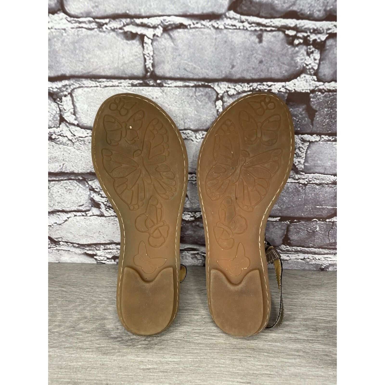 Born BOC Born Concept Bronze Metallic Leather Braided Thong Sanda Size US 8 / IT 38 - 6 Thumbnail