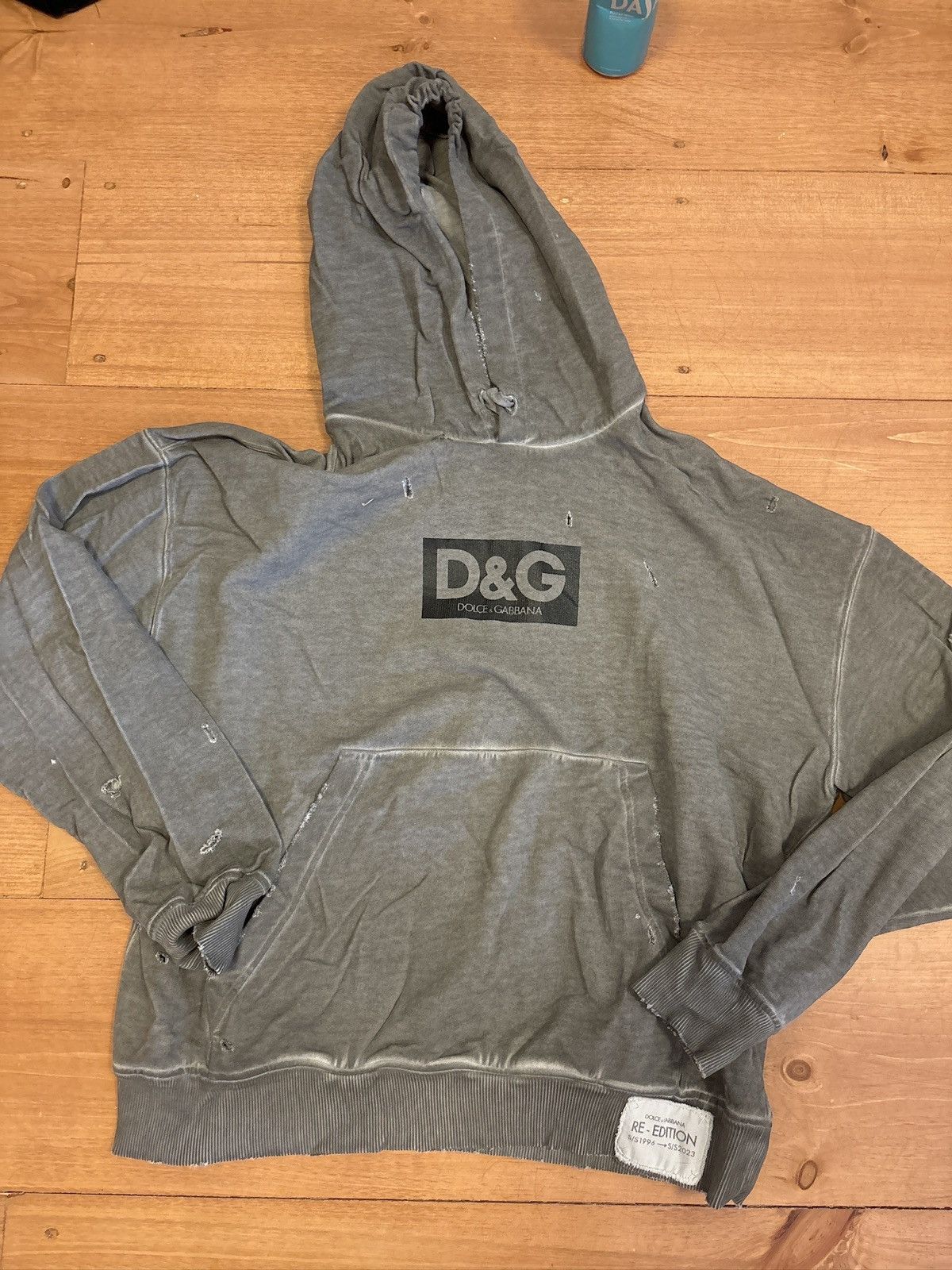 Dolce & Gabbana Dolce & Gabbana Distressed Hoodie Size US L / EU 52-54 / 3 - 1 Thumbnail