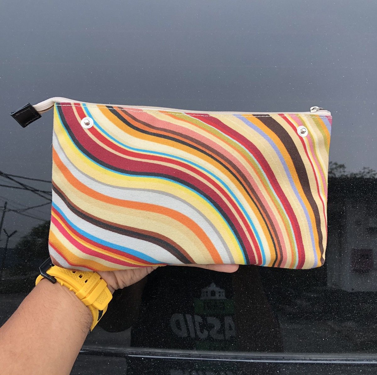 Paul Smith Paul Smith Cosmetic Pouch Signature Stripe Size ONE SIZE - 2 Thumbnail