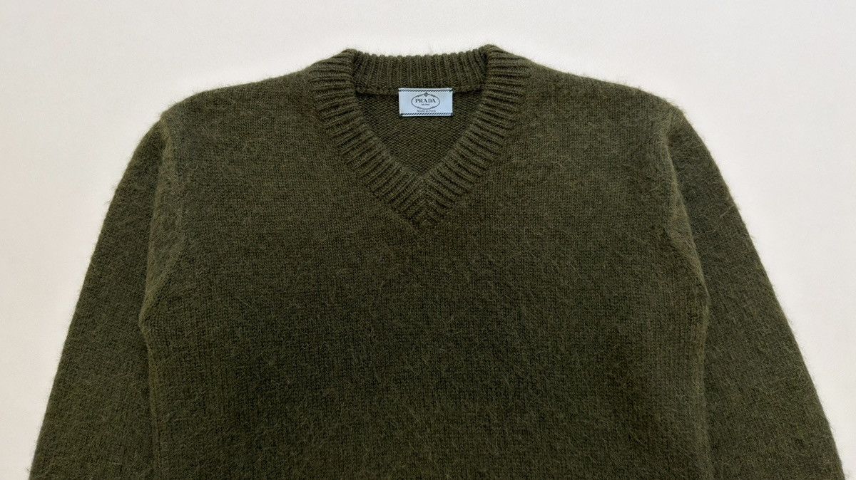 Prada A/W 10 ‘Moss Green’ Alpaca Wool Sweater Size US M / EU 48-50 / 2 - 2 Thumbnail