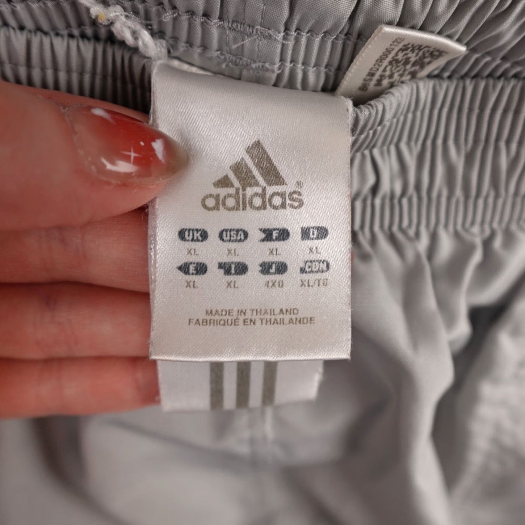 Adidas VINTAGE adidas Track Pants Mens XL Gray Windbreaker Lightweight Athleisure Gym Size US 36 / EU 52 - 2 Thumbnail