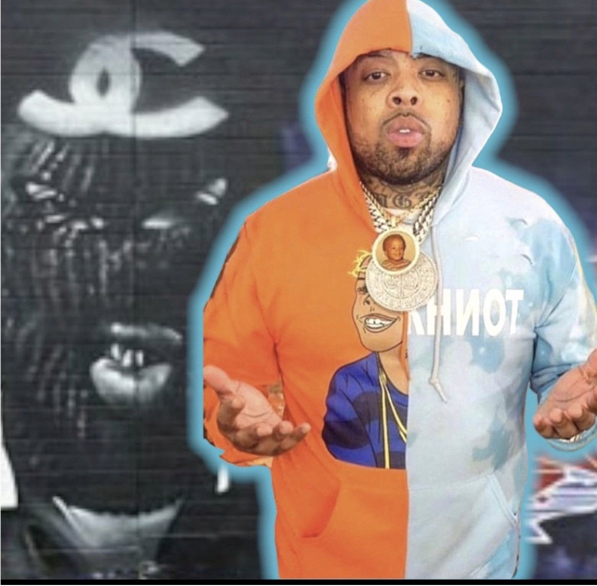 Rap Tees Da HaLF aLMiGHTY HaLF FLyGoD 🤲🏼 ReBiRTH ♻️ HOoDie Size US M / EU 48-50 / 2 - 1 Thumbnail