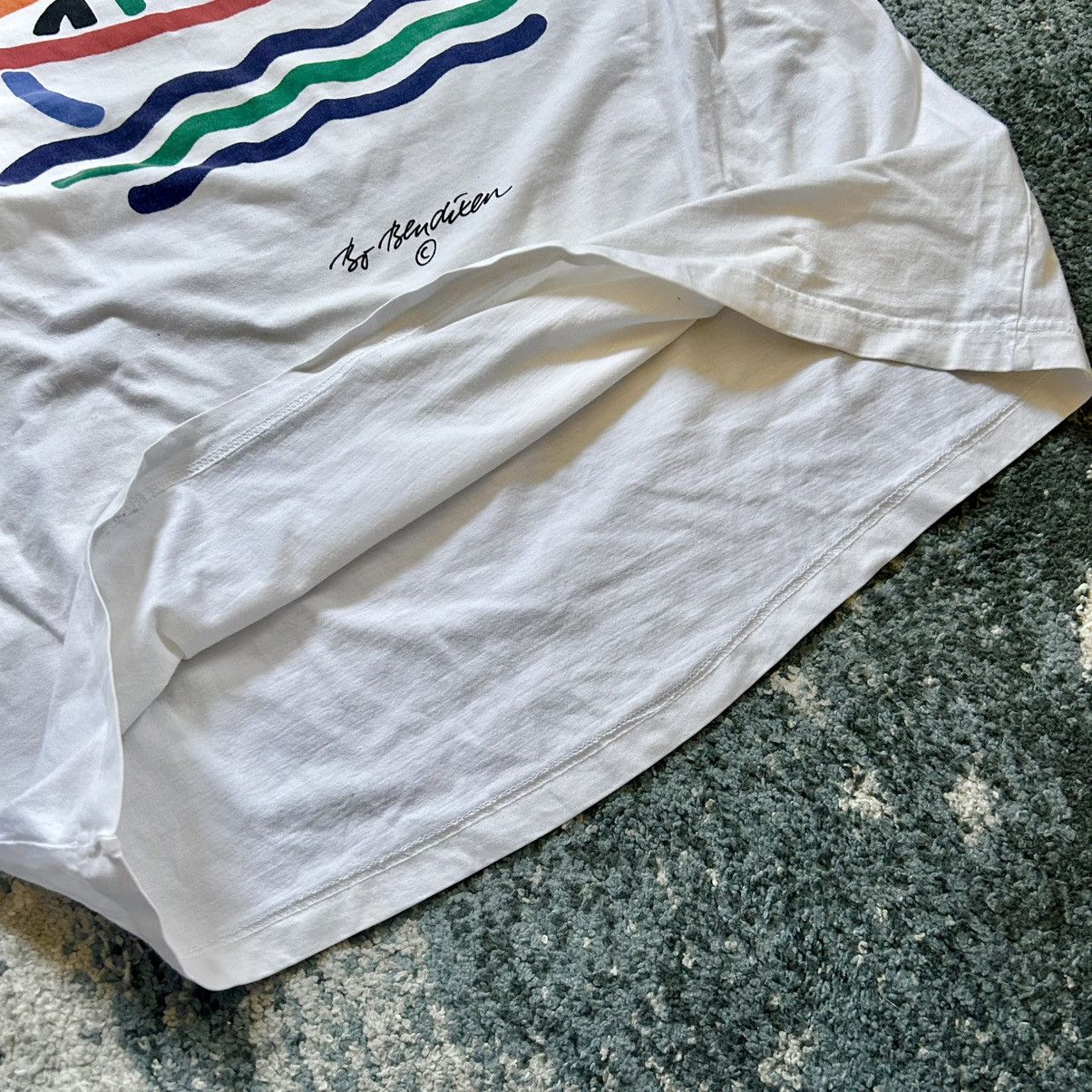 Vintage 80s BO BENDiXEN DENMARK HEAVYWEiGHT 2XL SAiLBOAT TEE POP ART Size US XXL / EU 58 / 5 - 9 Thumbnail