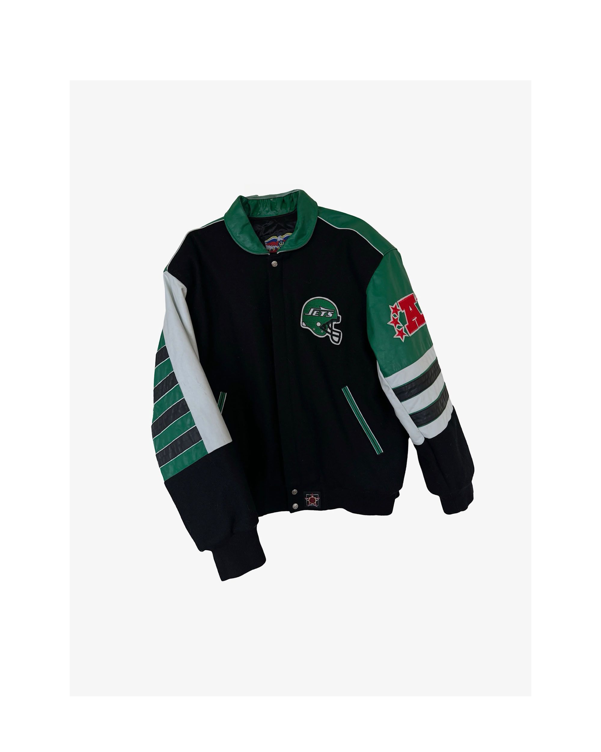 Vintage New York Jets 90's Bomber Jacket Size US XL / EU 56 / 4 - 1 Thumbnail