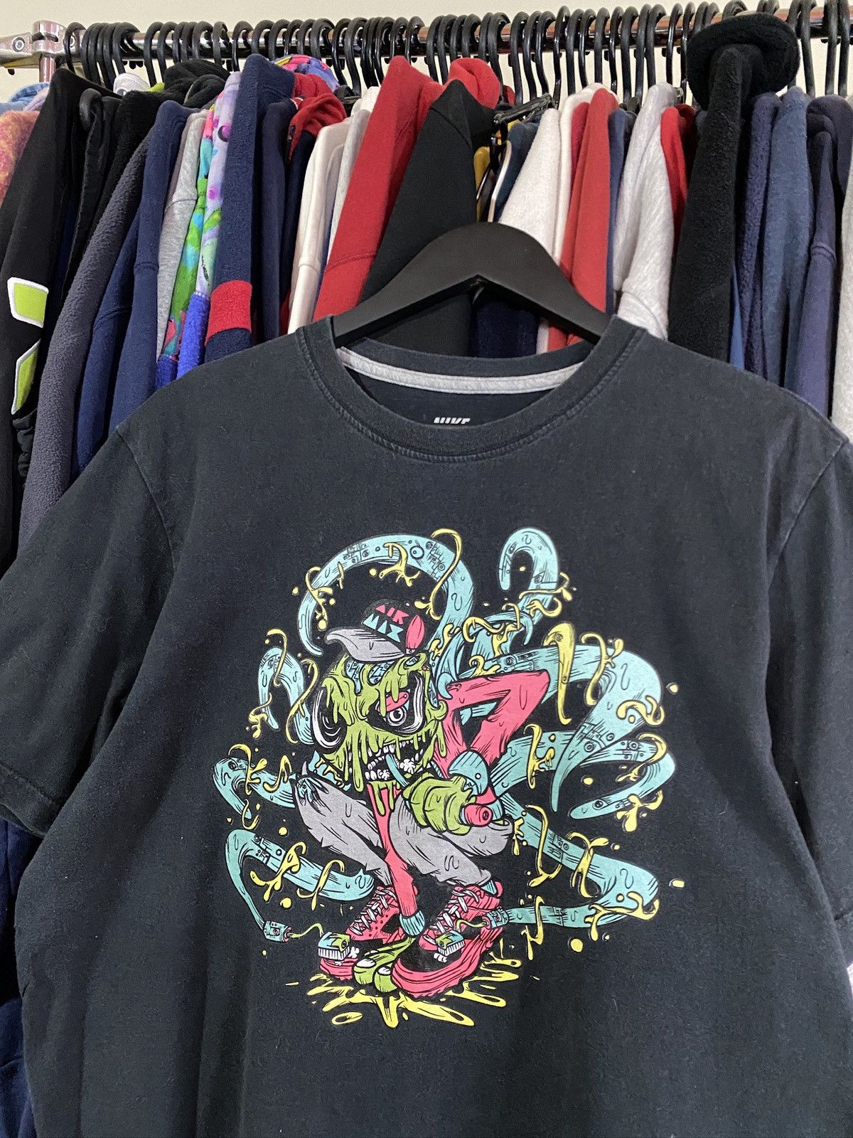 Nike VINTAGE NIKE FADED CRAZY PRINT T-SHIRT Size US L / EU 52-54 / 3 - 2 Thumbnail