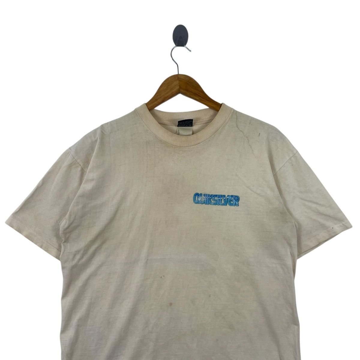 Quiksilver × Vintage Vintage 90s QUIKSILVER Surfing Back Hit Tshirt Size US M / EU 48-50 / 2 - 5 Thumbnail