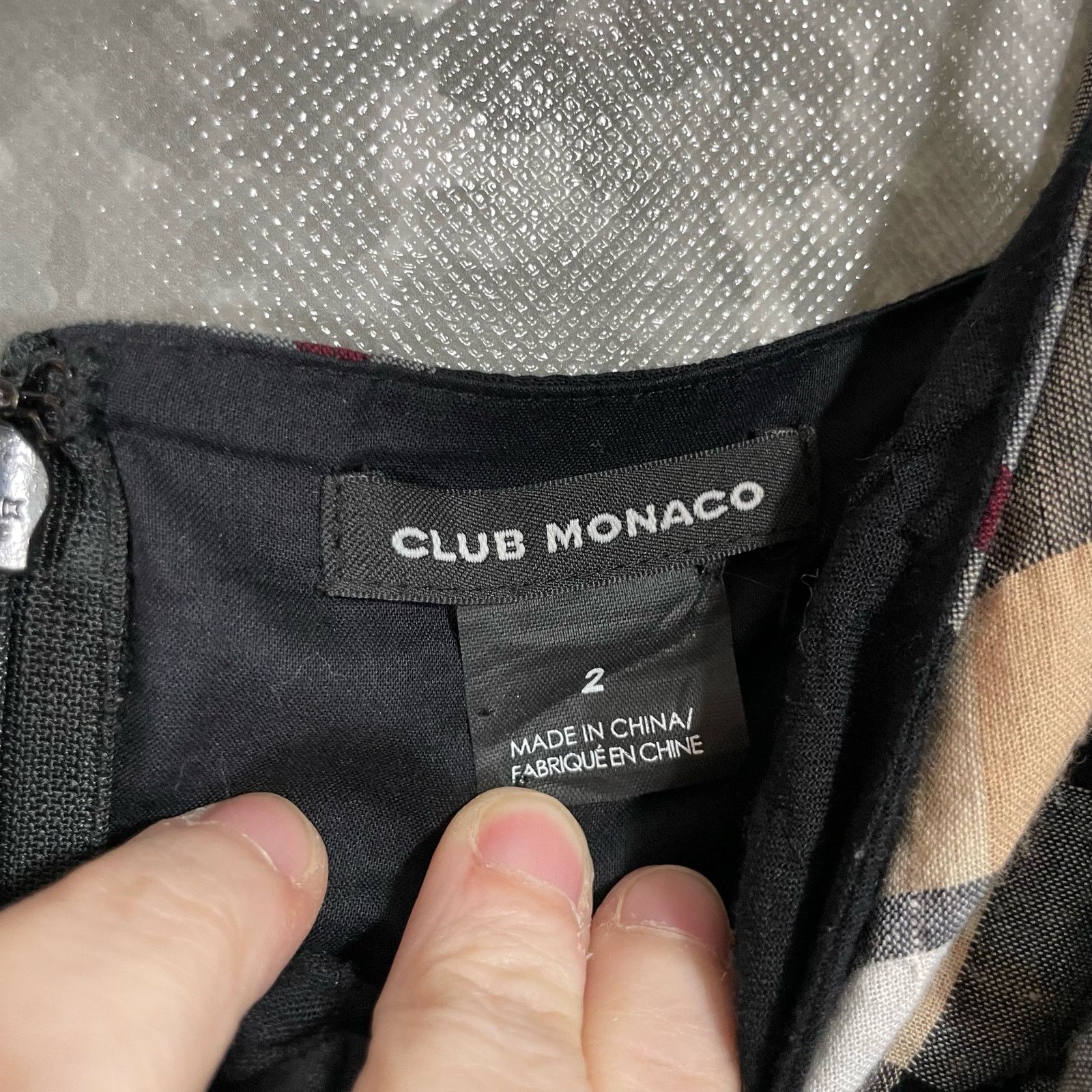 Club Monaco Club Monaco Abani Black Plaid Romper - Size 2 - Twee Preppy Size 26" / US 2 / IT 38 - 5 Thumbnail