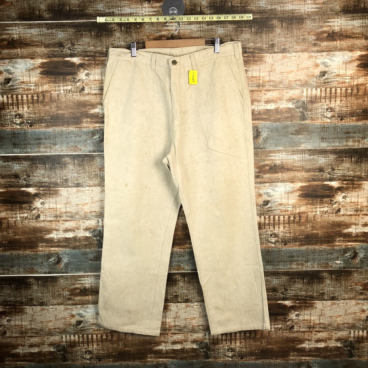 Wrangler DL Wrangler Vintage Beige Casual Pants #C1237 Size US 36 / EU 52 - 1 Thumbnail
