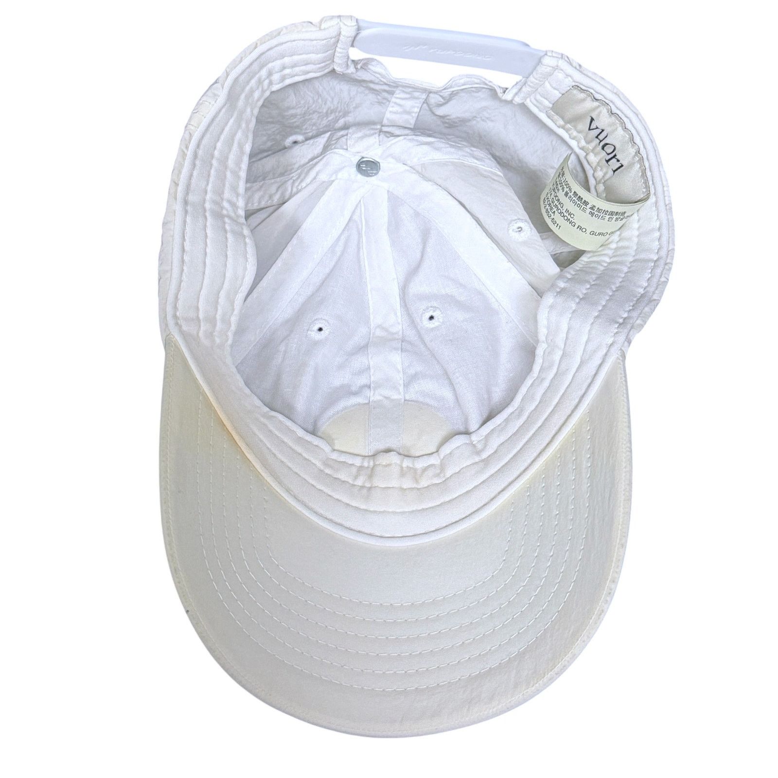 Vuori Vuori The Rise The Shine Logo Baseball Cap White Hat Gym Size ONE SIZE - 5 Thumbnail