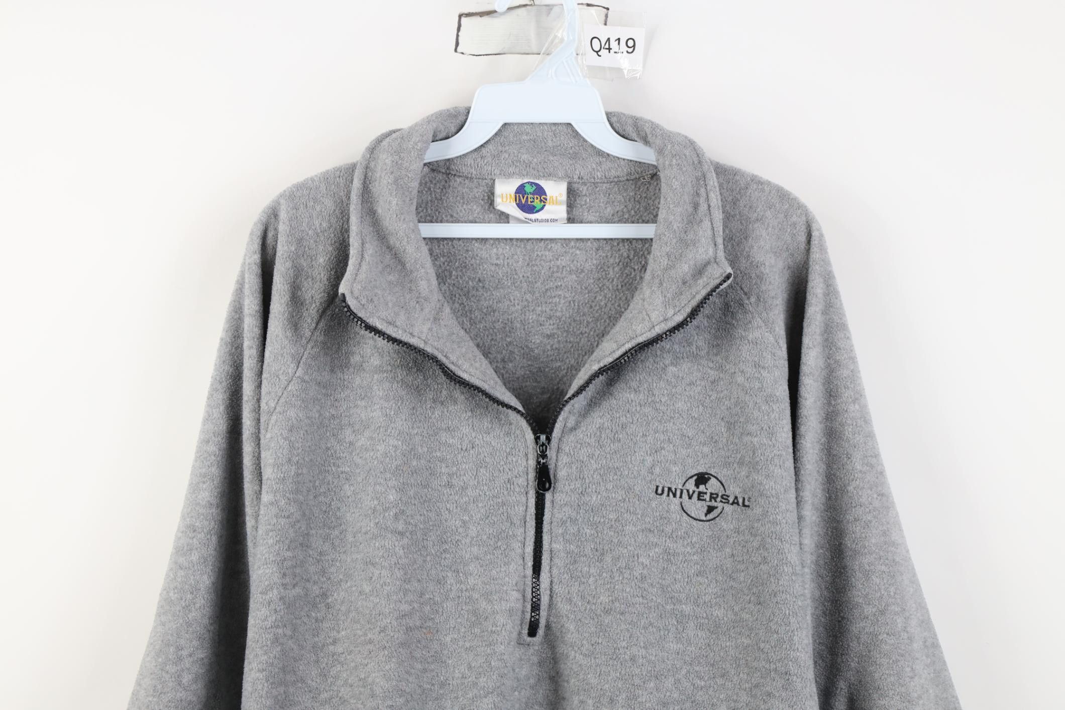 Vintage Vintage 90s Y2K Universal Studios 1/2 Zip Fleece Sweater Size US XL / EU 56 / 4 - 2 Thumbnail