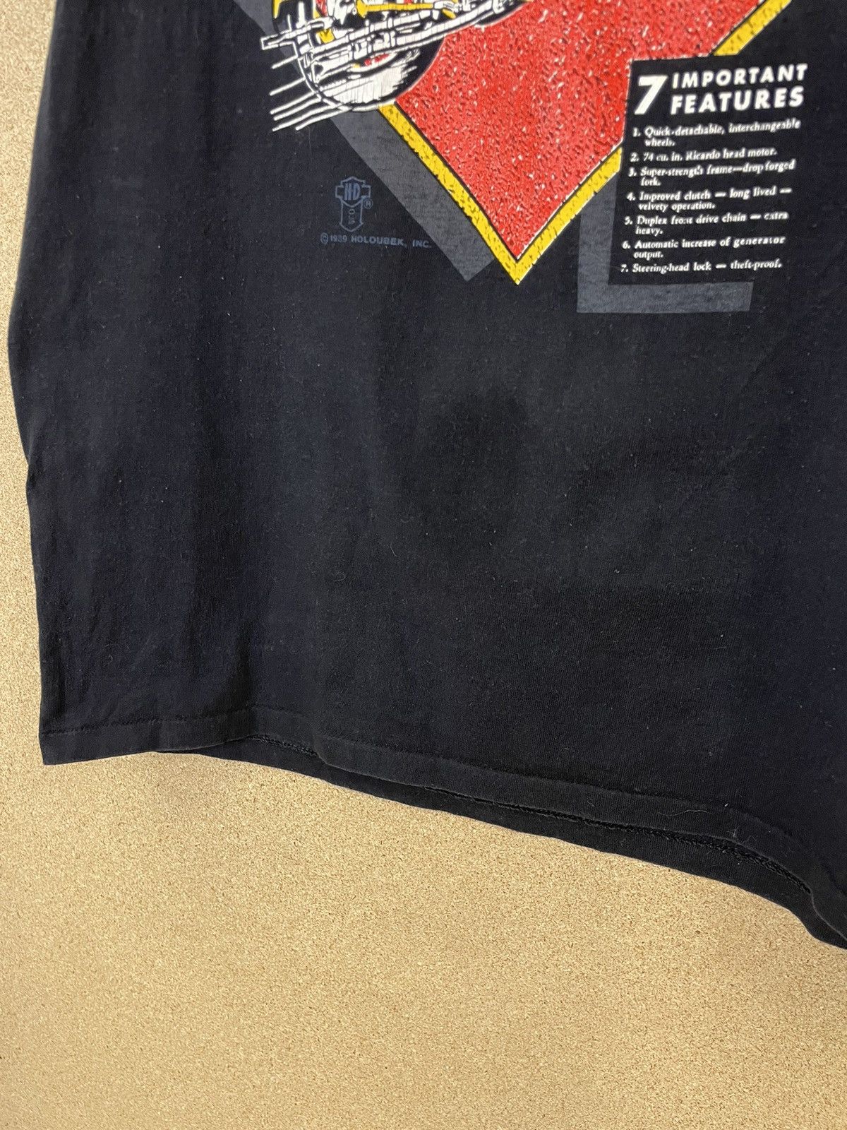 Harley Davidson × Vintage Vintage 1989 Harley-Davidson Holoubek Big Twin T-Shirt - L Size US L / EU 52-54 / 3 - 2 Thumbnail