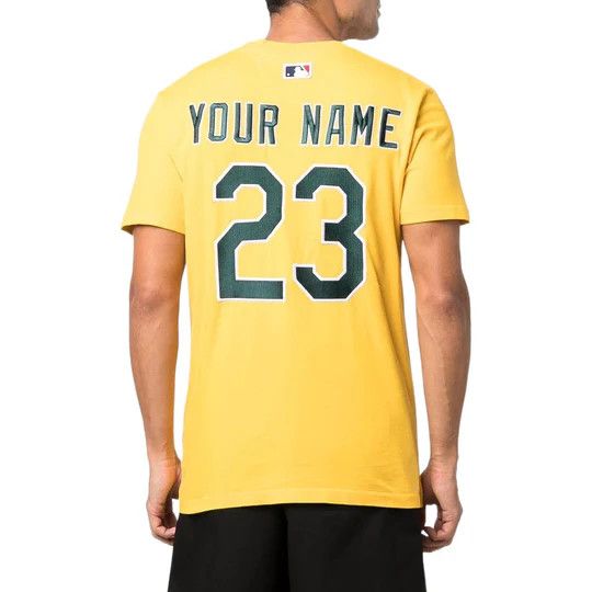 NFL × Off-White o1in1s1024 Q:1 / Oakland Athletics T-Shirt in Yellow Size US XL / EU 56 / 4 - 4 Thumbnail