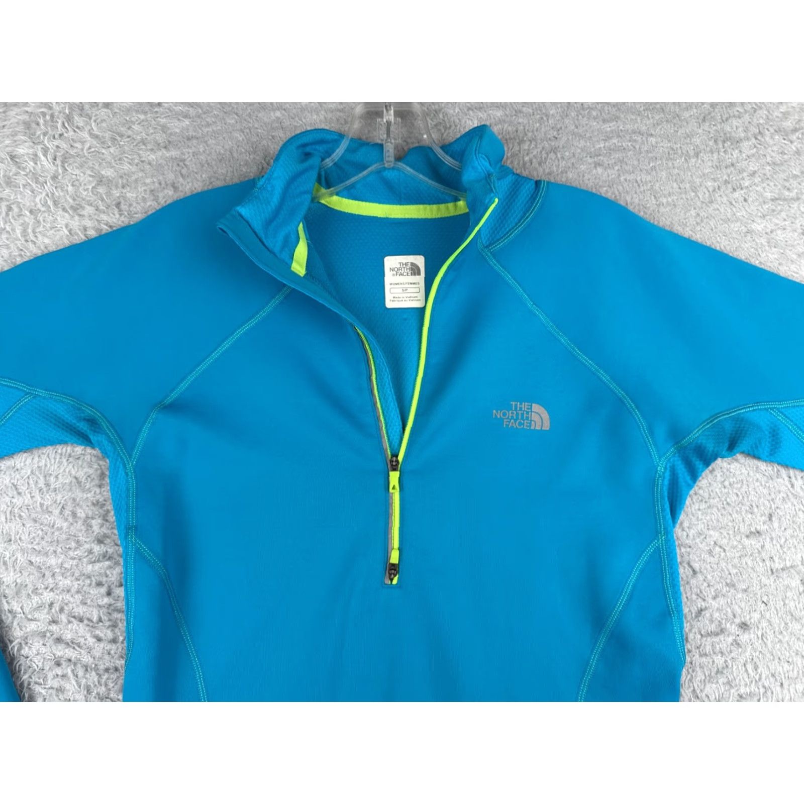 The North Face The North Face Sweatshirt Women Small Blue 1/4 Zip Pullover 100% Polyester FlashDry Size S / US 4 / IT 40 - 4 Thumbnail