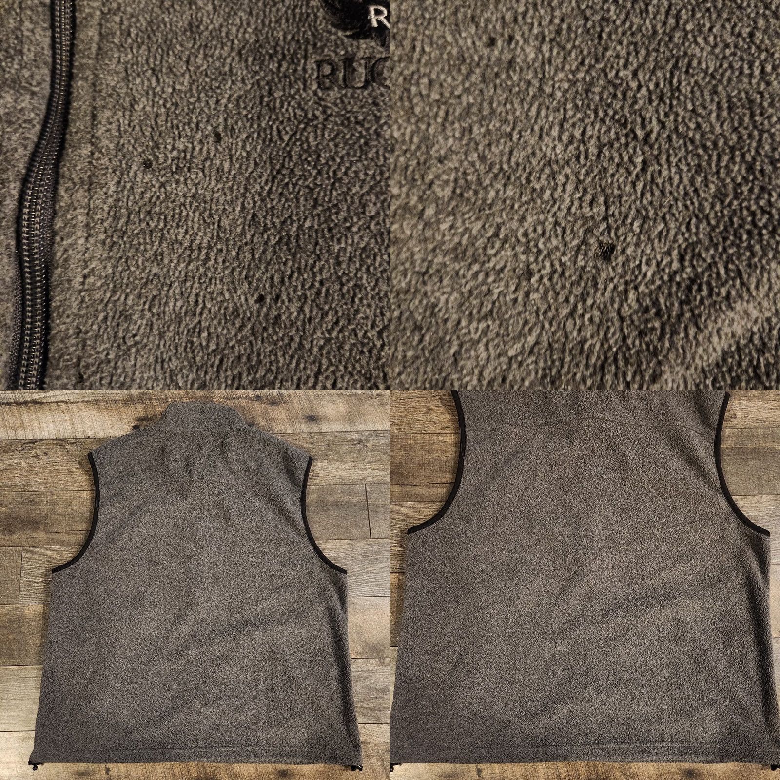 Logo 7 VINTAGE Ruger Firearms Fleece Vest Mens XL Gray Full Zip Embroidered Logo Size US XL / EU 56 / 4 - 8 Thumbnail