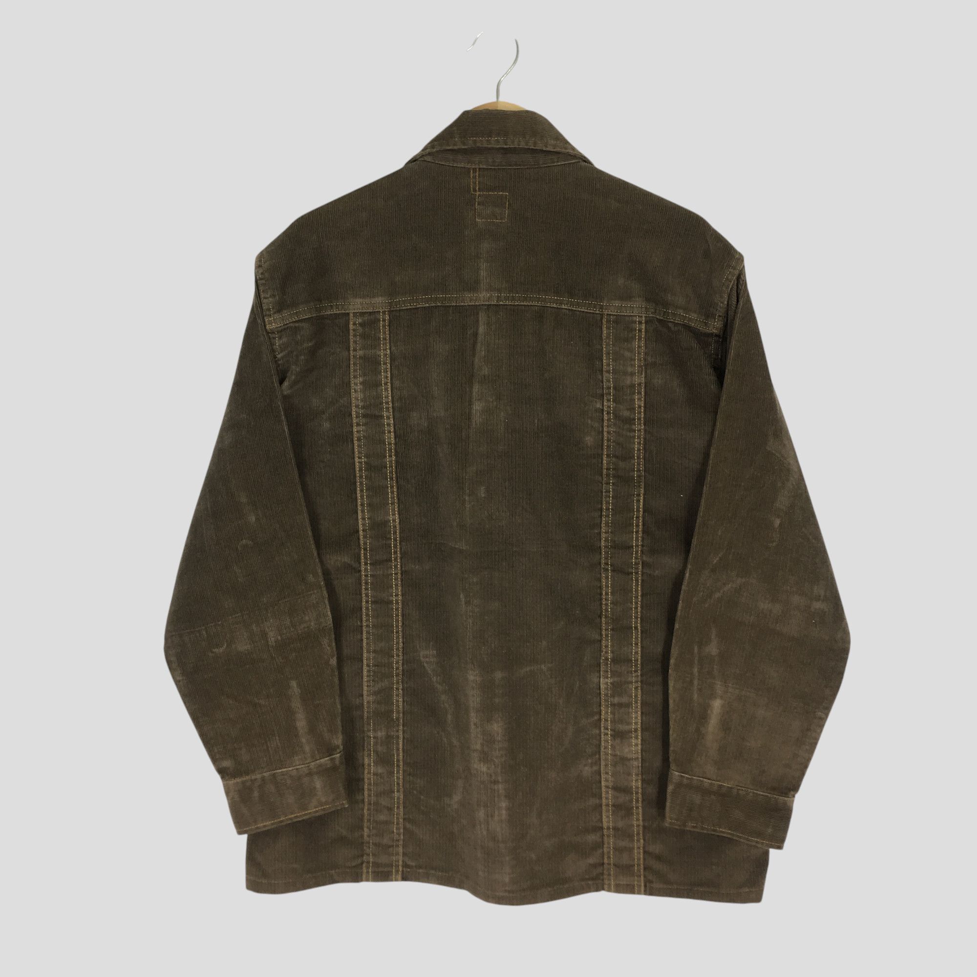 Post Overalls Vintage 90s Post Overall Frenchwork Corduroy Button Jacket Size US M / EU 48-50 / 2 - 2 Thumbnail