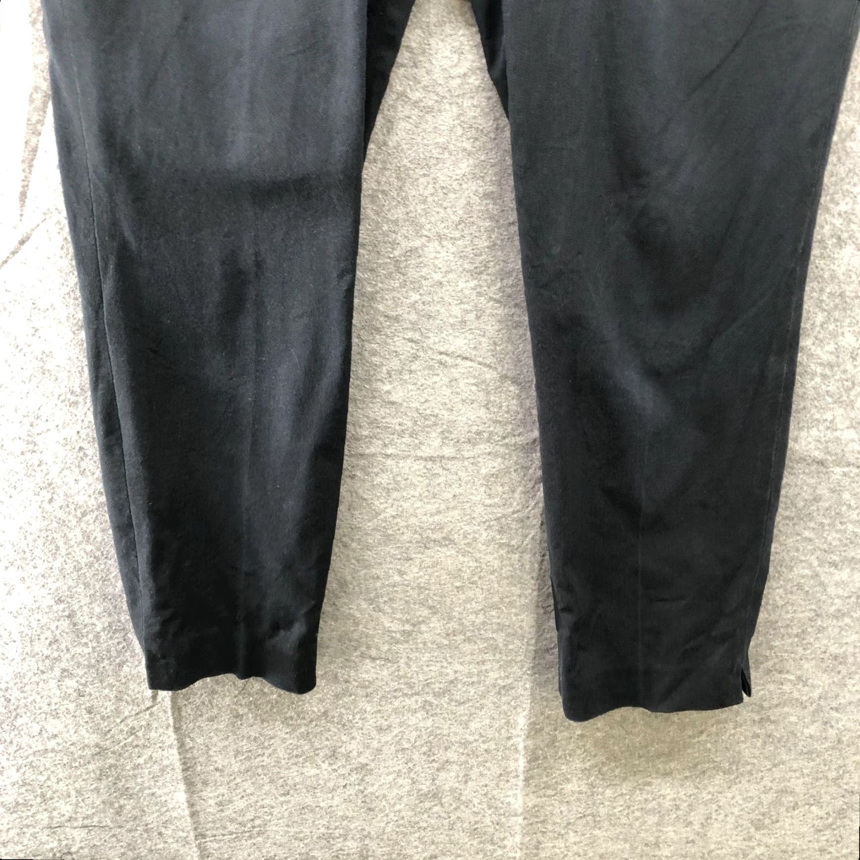 J.McLaughlin J. McLaughlin Skinny Side Zip Pants Womens 10 Black Mid Rise Flat Front Solid Size 32" / US 10 / IT 46 - 4 Thumbnail