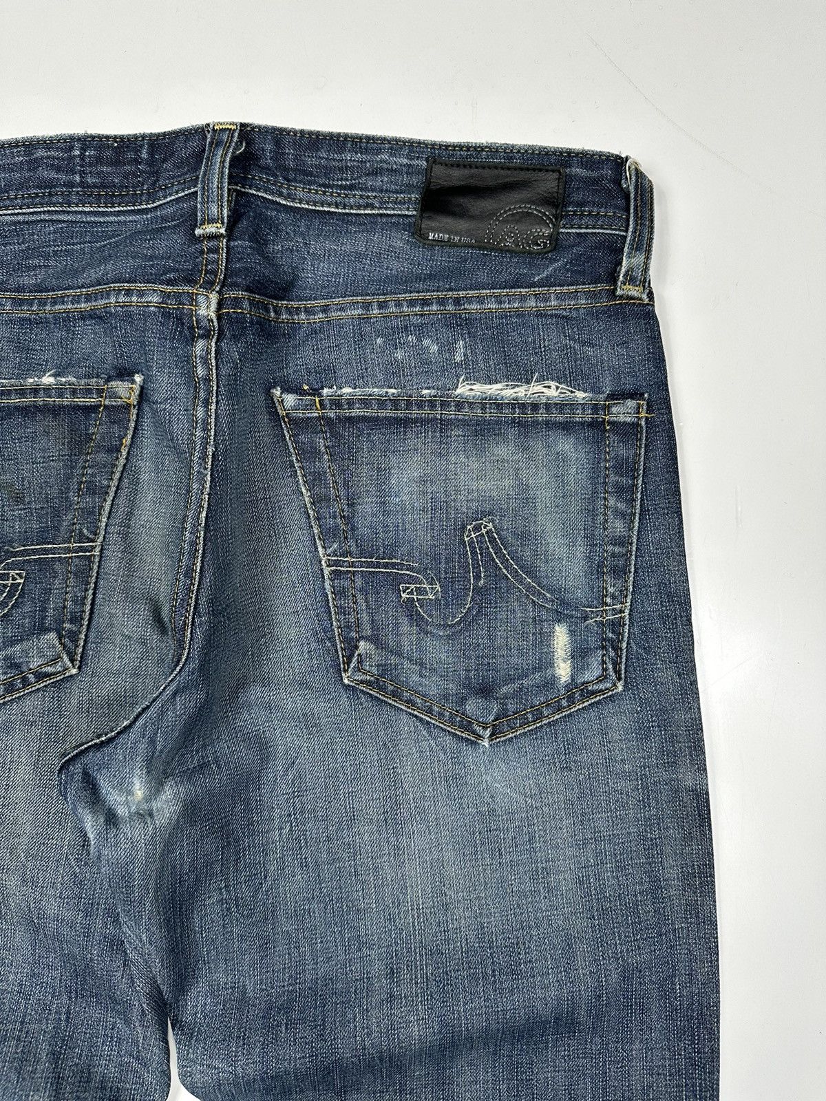 AG Adriano Goldschmied Adriano Goldschmied Safari Limited Tambourined Denim Jeans Size US 30 / EU 46 - 11 Thumbnail