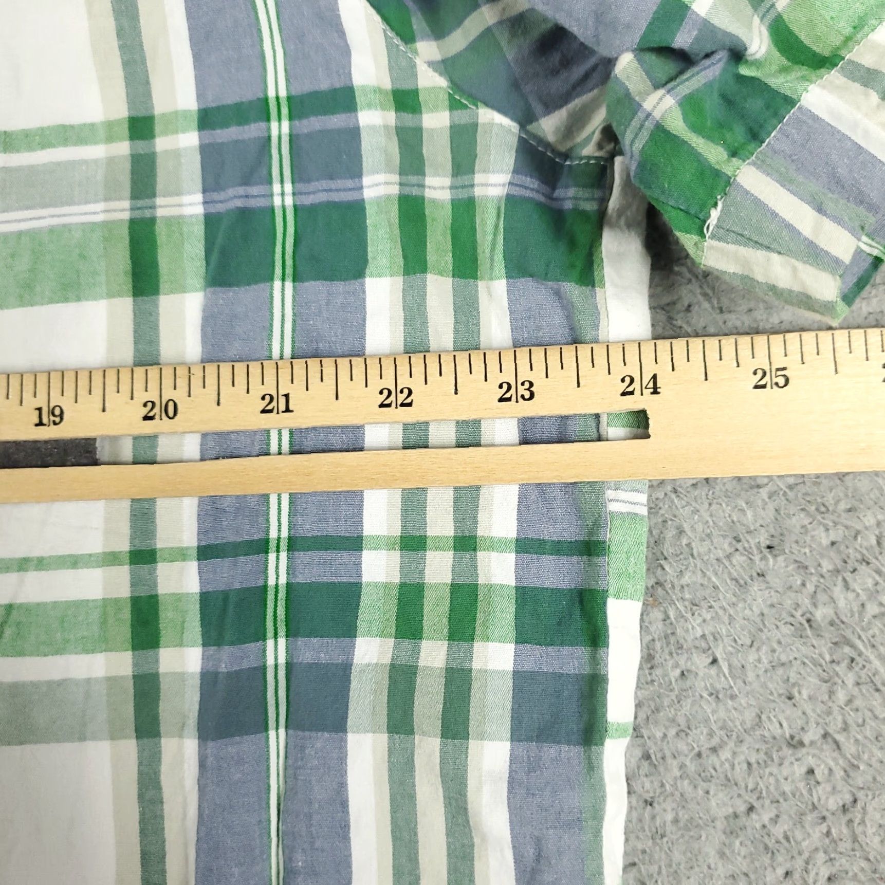 Vintage Columbia Shirt Mens XL Green Blue Plaid Button Up Short Sleeve Size US XL / EU 56 / 4 - 5 Thumbnail