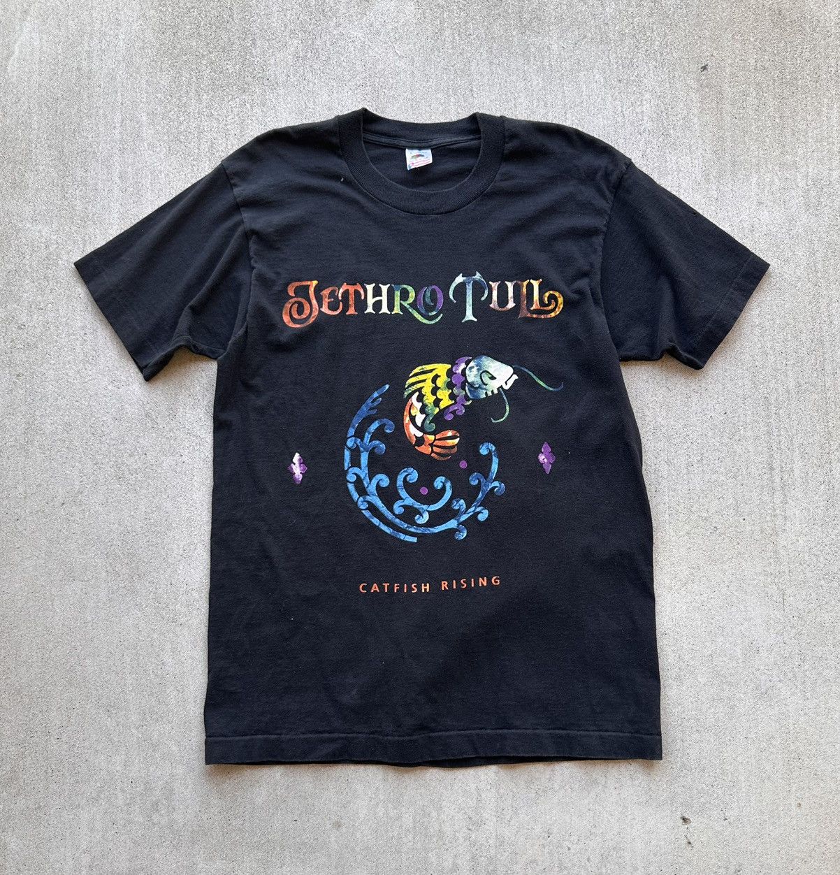 Band Tees × Vintage Vintage Jethro Tull Band Tee Shirt Large Catfish Rising 90s Size US L / EU 52-54 / 3 - 1 Thumbnail