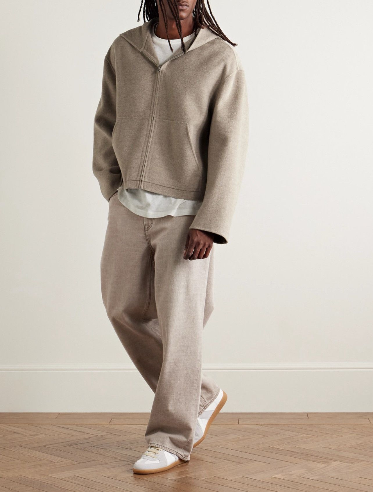 Acne Studios New Fall 25 Doveria Double-Faced Wool Cashmere Hooded Jacket Size US L / EU 52-54 / 3 - 2 Thumbnail